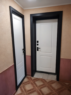 Дверь с белой панелью МДФ